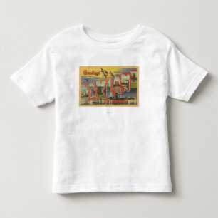 Oakland, Kalifornien - große Buchstabe-Szenen Kleinkind T-shirt