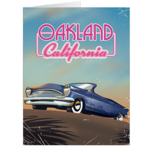Oakland Kalifornien Reiseplakat