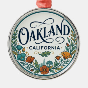 Oakland, Kalifornien USA Ornament Aus Metall