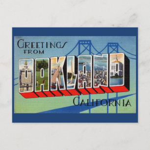 Oakland Kalifornien Vintage-Grußpostkarte Postkarte