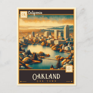 Oakland, Kalifornien Vintage Postkarte