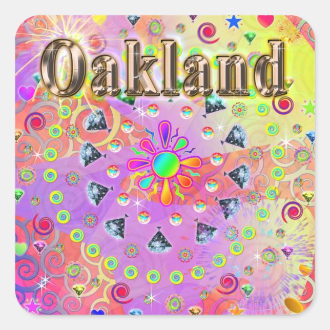 Oakland Lucky Golden Sticker (Vorderseite)