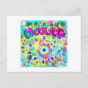 Oakland Mystic Dance Feiertagspostkarte