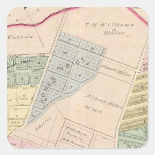 Oakland, Nähe 7 Quadratischer Aufkleber