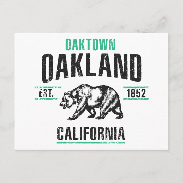 Oakland Postkarte (Vorderseite)