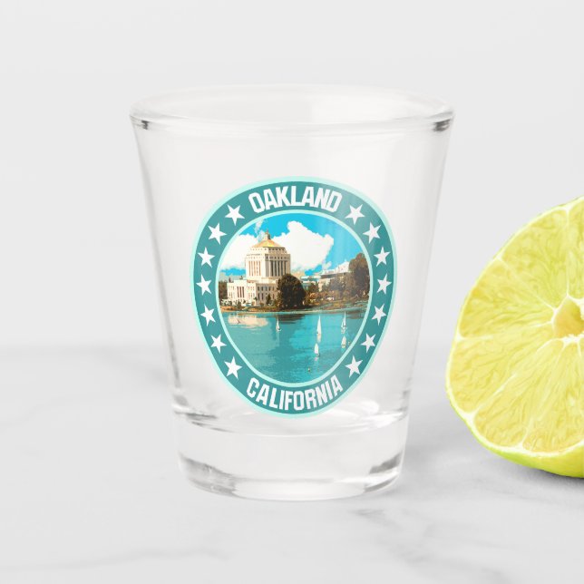 Oakland Schnapsglas (Vorderseite)
