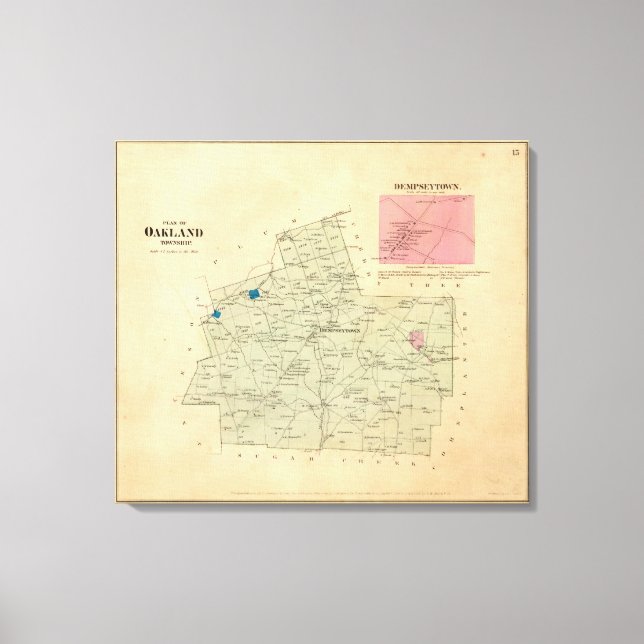 Oakland Township Leinwanddruck (Vorderseite)