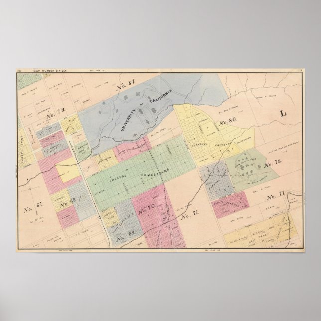 Oakland, Umgebung 16 Poster (Vorne)