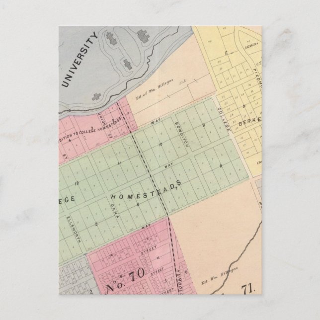 Oakland, Umgebung 16 Postkarte (Vorderseite)