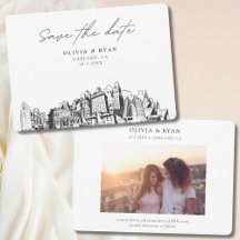 Oakland Wedding Modern Save the Date