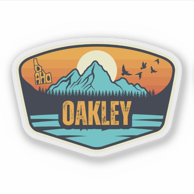 Oakley, Idaho Aufkleber (Vorderseite)