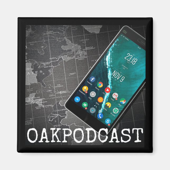 Oakpodcast Magnet (Vorne)