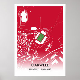 Oakwell Poster - Zuhause von Barnsley Poster