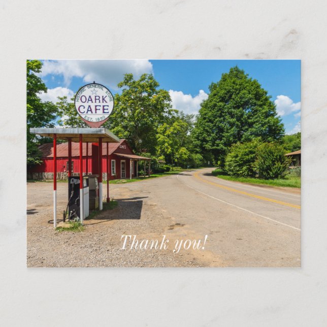Oark Gas Station Postkarte (Vorderseite)