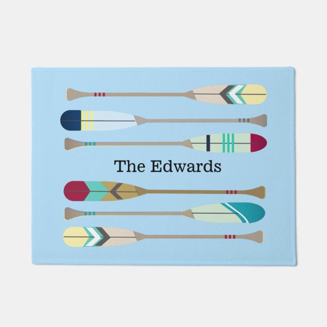 Oars im Vintagen Stil Fußmatte (Vorderseite)