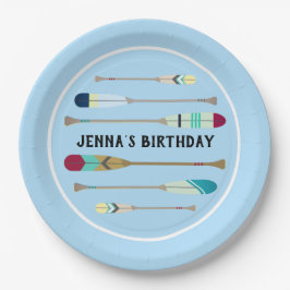 Oars im Vintagen Stil Pappteller