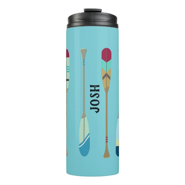 Oars im Vintagen Stil Thermosbecher (Vorderseite)