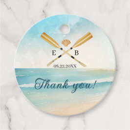 Oars Wedding Geschenkanhänger