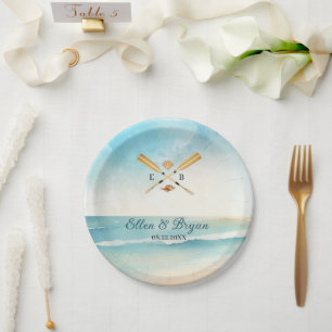 Oars Wedding Pappteller