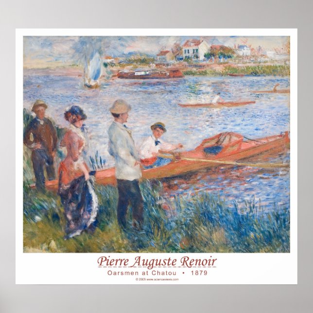 Oarsmen at Chatou ・ 1879 Poster (Vorne)