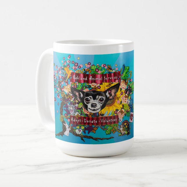OAS Chihuahua-Wandkaffee-Tasse Kaffeetasse (Vorderseite Links)