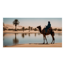 Oase in der Wüste Poster