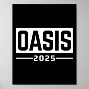 Oasis 2025 Urlaub Ca Vintage Retro Souvenirs Tasch Poster