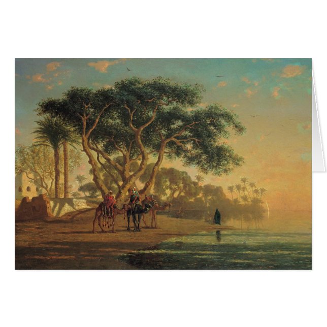 Oasis arabe, 1853 (Devant horizontal)