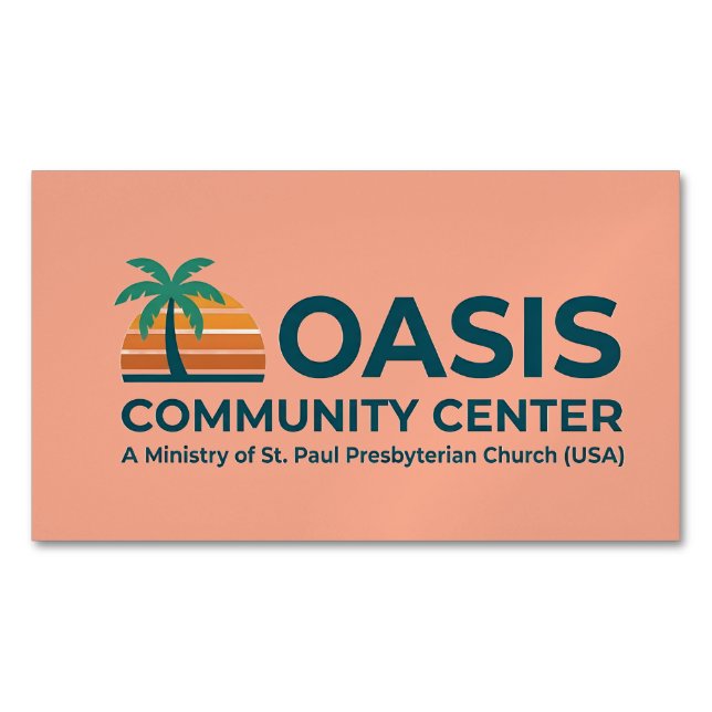 Oasis Community Center Magnet (Vorderseite)