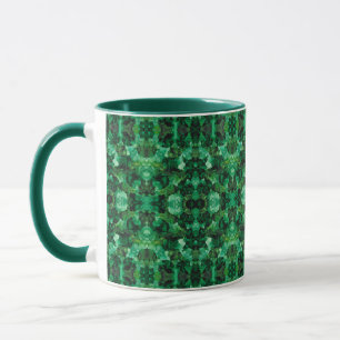 Oasis Grün Abstrakte Alkoholtinte Kunst Tasse