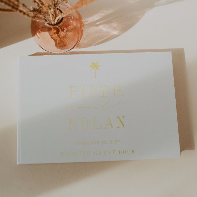 OASIS | Palm Modern Minimalist Wedding Gästebuch (Von Creator hochgeladen)
