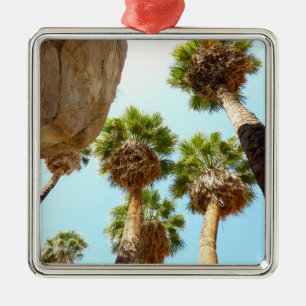 Oasis Palms am Joshua-Tree-Nationalpark Silbernes Ornament
