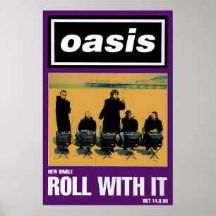 Oasis- Roll with It- 1995 Promo Poster Druck 1