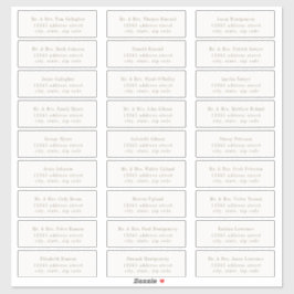 OASIS Taupe Guest Address Labels
