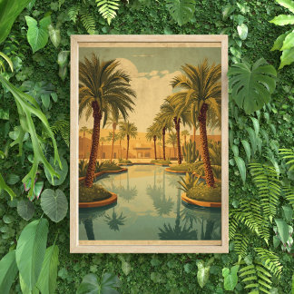 Oasis-Träume – Vintage-Ägypten-Reise  Poster