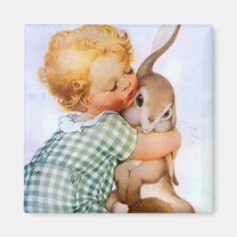 Oaster Bunny Hug Magnet