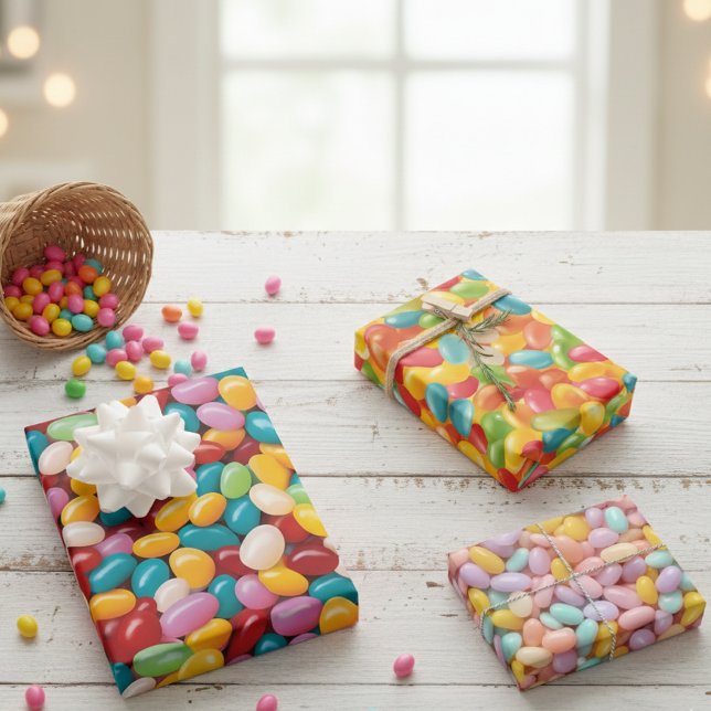 Oaster Jelly Bean Pattern Geschenkpapier Set (Von Creator hochgeladen)