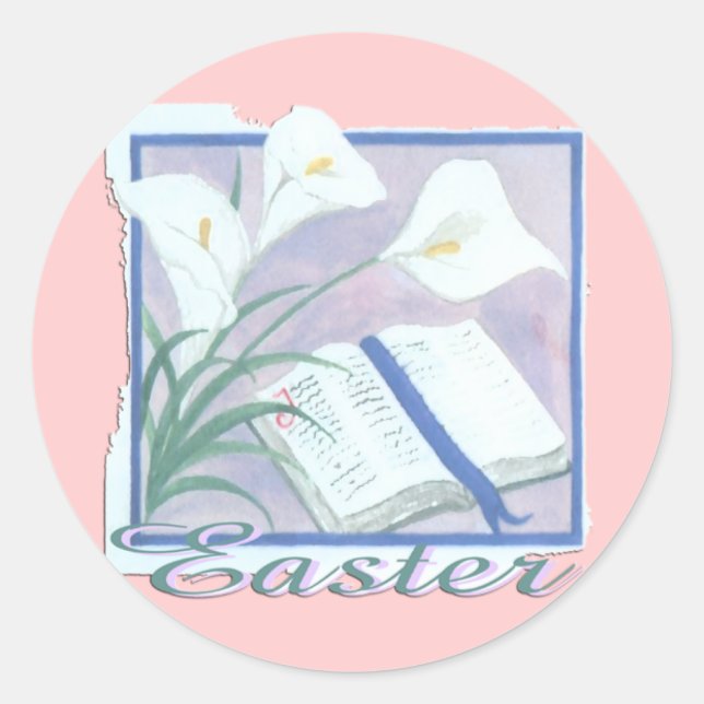 Oaster Lilly Runder Aufkleber (Vorderseite)
