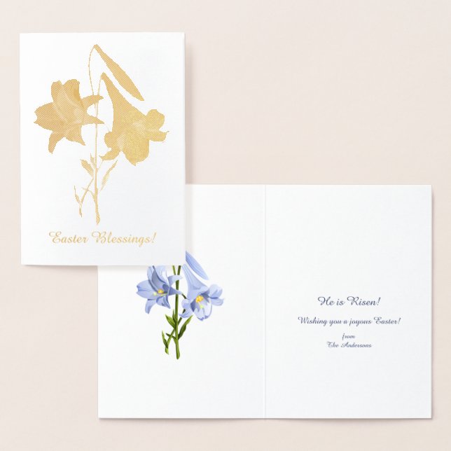 Oaster Lily Bouquet Folienkarte (Anzeige)