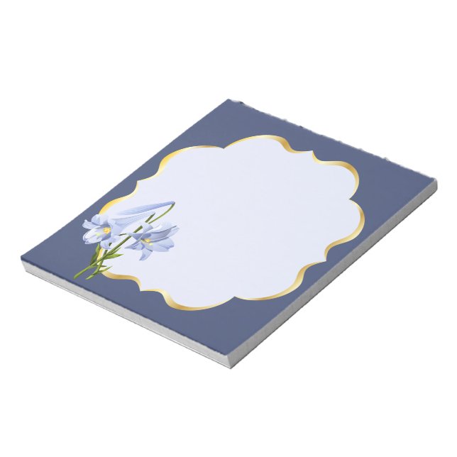 Oaster Lily Bouquet Notizblock (Rotiert)