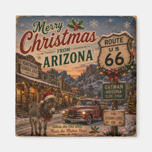 Oatman Arizona Weihnachts-Kühlschrank-Souvenir Magnet