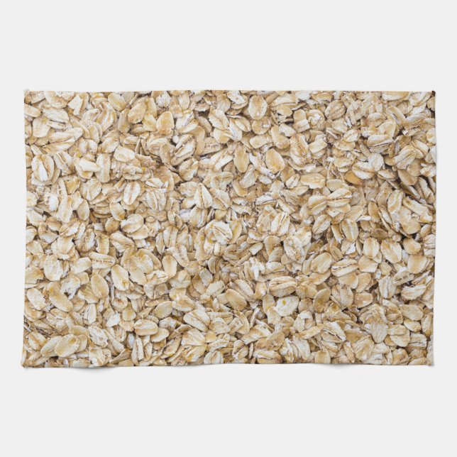 Oatmehl-Makro als Hintergrundstruktur Küchentuch (Horizontal)