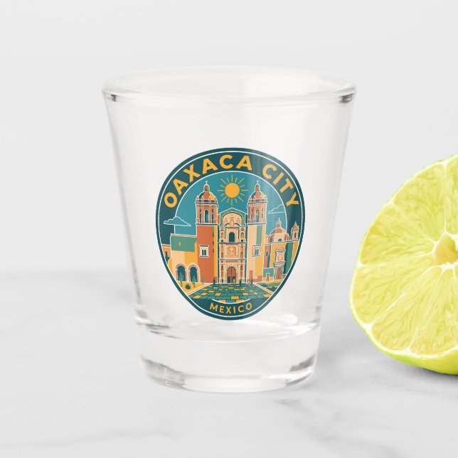 Oaxaca City Mexiko Schnapsglas (Vorderseite)