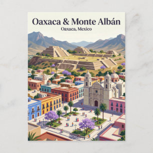 Oaxaca City und Monte Albán Mexiko Postkarte