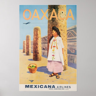 Oaxaca Druck Mexiko Kunst Mexikanisches Reiseplaka Poster