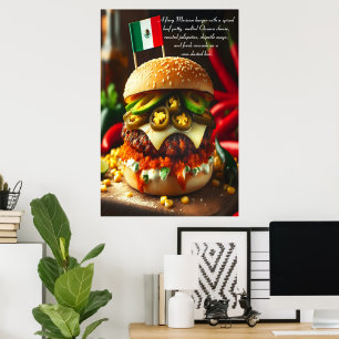 Oaxaca Heatwave Burger 24 x 36 Poster