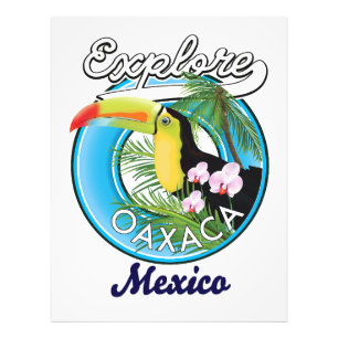 Oaxaca Mexico Reiselogo Fotodruck