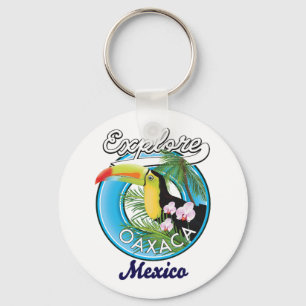 Oaxaca Mexiko Reise Logo Schlüsselanhänger