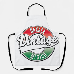 Oaxaca Mexiko Vintage-Logo. Schürze