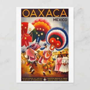 Oaxaca Mexiko Vintage Reise Postkarte